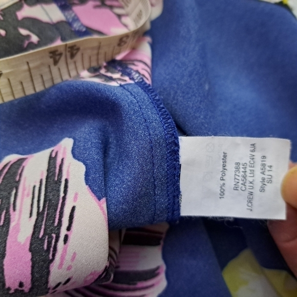 J.CREW Floral Tie back Blouse - Picture 8 of 10